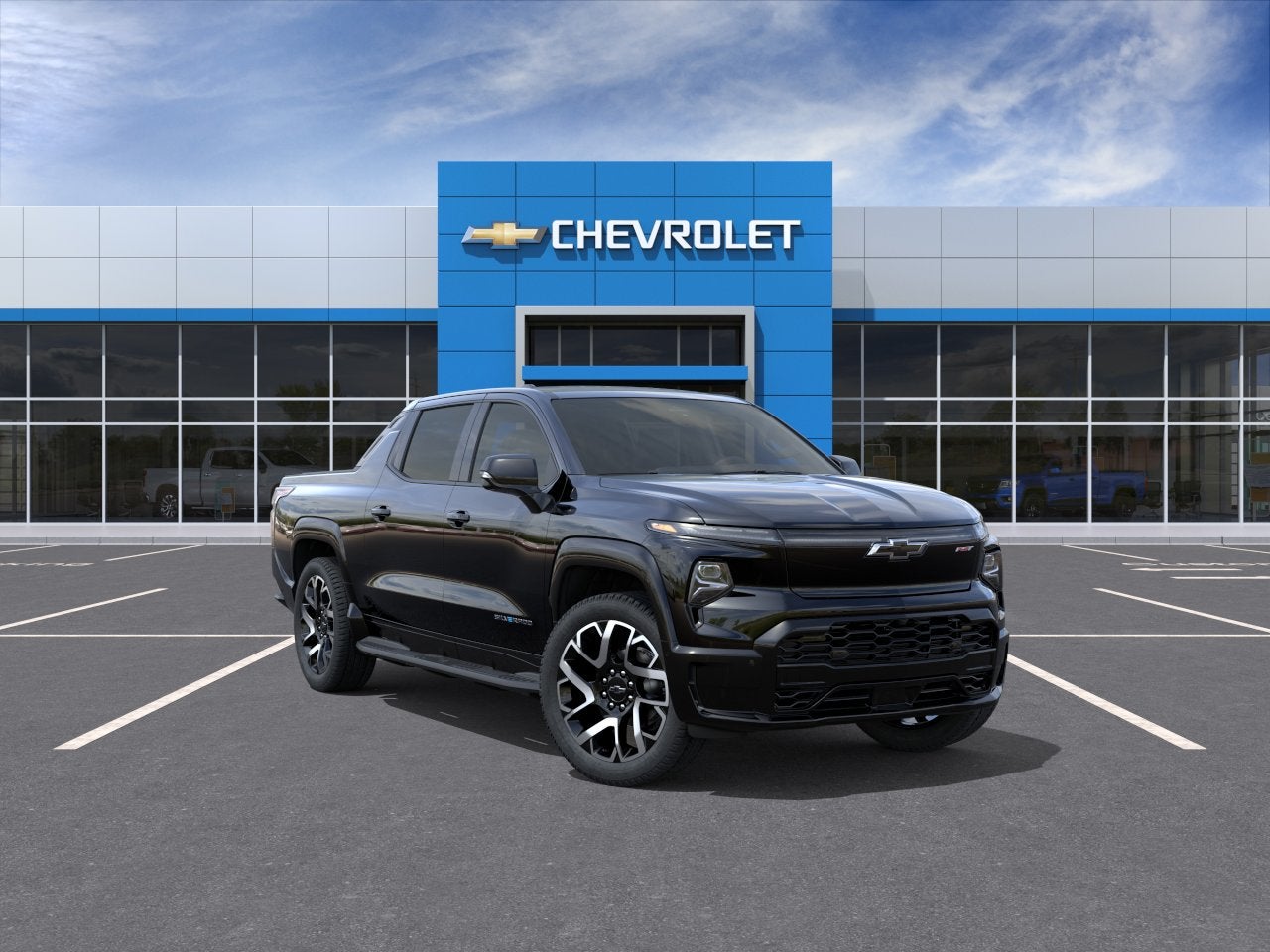 2025 Chevrolet Silverado EV RST - Max Range in Carpeted Floor Covering — front three-quarter view