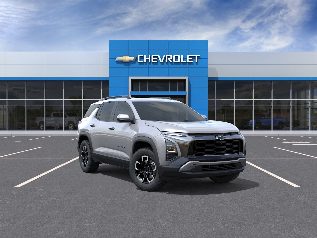2027 Chevrolet Equinox AWD ACTIV in Sterling Gray Metallic — front three-quarter view