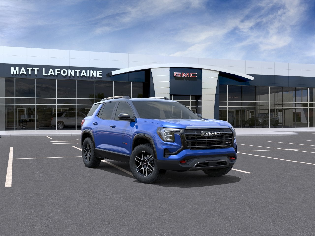 2026 GMC Terrain AT4 in Rapids Metallic — front three-quarter view